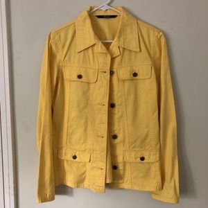 Chadwick’s yellow denim jacket